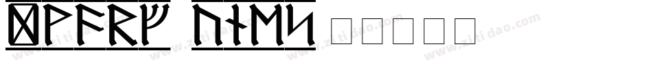 Dwarf Runes字体转换